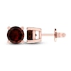 Thumbnail Image 1 of Garnet Solitaire Earrings 10K Rose Gold
