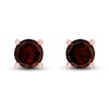 Thumbnail Image 2 of Garnet Solitaire Earrings 10K Rose Gold