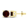 Thumbnail Image 1 of Garnet Solitaire Earrings 10K Yellow Gold