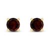 Thumbnail Image 2 of Garnet Solitaire Earrings 10K Yellow Gold
