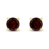 Thumbnail Image 1 of Garnet Solitaire Earrings 10K Yellow Gold