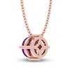 Thumbnail Image 3 of Amethyst Solitaire Necklace 10K Rose Gold 18&quot;