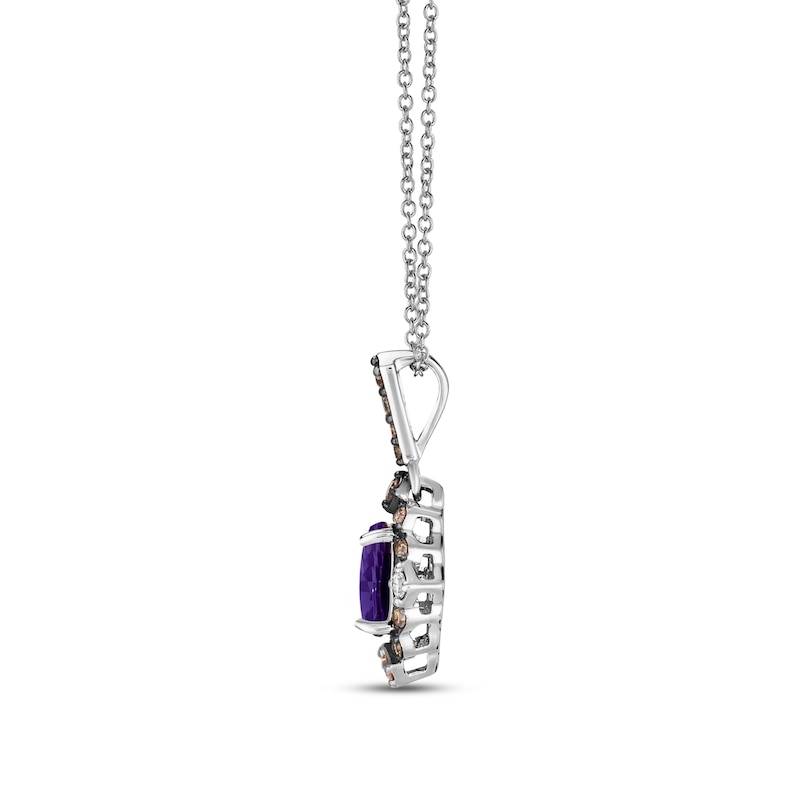 Main Image 2 of Le Vian Tanzanite Necklace 1/6 ct tw Diamonds 14K Vanilla Gold 18&quot;