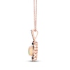 Thumbnail Image 1 of Le Vian Diamond & Opal Necklace 1/6 ct tw Diamonds 14K Strawberry Gold 18"
