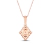 Thumbnail Image 3 of Le Vian Diamond & Opal Necklace 1/6 ct tw Diamonds 14K Strawberry Gold 18&quot;