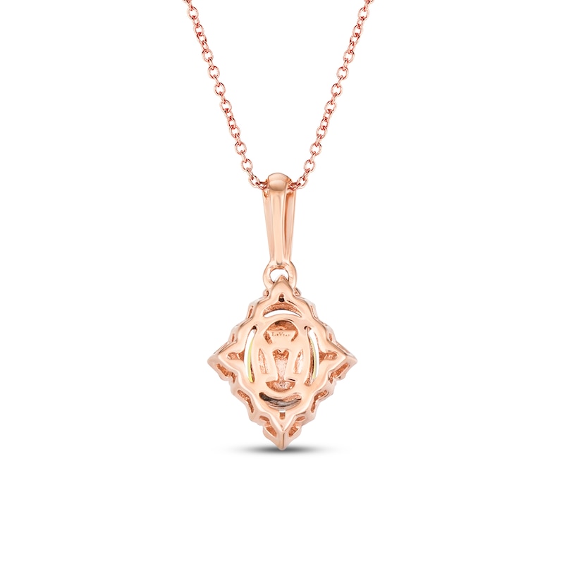Main Image 3 of Le Vian Diamond & Opal Necklace 1/6 ct tw Diamonds 14K Strawberry Gold 18&quot;