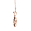 Thumbnail Image 1 of Le Vian Diamond & Morganite Necklace 1/6 ct tw Diamonds 14K Strawberry Gold 18"