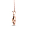 Thumbnail Image 2 of Le Vian Diamond & Morganite Necklace 1/6 ct tw Diamonds 14K Strawberry Gold 18&quot;