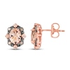 Thumbnail Image 1 of Le Vian Diamond & Morganite Earrings 1/10 ct tw 14K Strawberry Gold