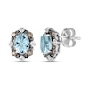Thumbnail Image 0 of Le Vian Diamond & Aquamarine Earrings 1/10 ct tw Diamonds 14K Vanilla Gold