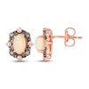 Thumbnail Image 1 of Le Vian Diamond & Opal Earrings 1/10 ct tw Diamonds 14K Strawberry Gold