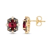 Thumbnail Image 1 of Le Vian Diamond & Rhodolite Garnet Earrings 1/10 ct tw Diamonds 14K Honey Gold