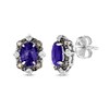 Thumbnail Image 1 of Le Vian Tanzanite Earrings 1/10 ct tw Diamonds 14K Vanilla Gold