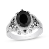 Thumbnail Image 0 of Disney Treasures The Nightmare Before Christmas Black Onyx & Diamond Ring 1/5 ct tw Sterling Silver