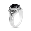 Thumbnail Image 2 of Disney Treasures The Nightmare Before Christmas Black Onyx & Diamond Ring 1/5 ct tw Sterling Silver