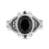 Thumbnail Image 4 of Disney Treasures The Nightmare Before Christmas Black Onyx & Diamond Ring 1/5 ct tw Sterling Silver