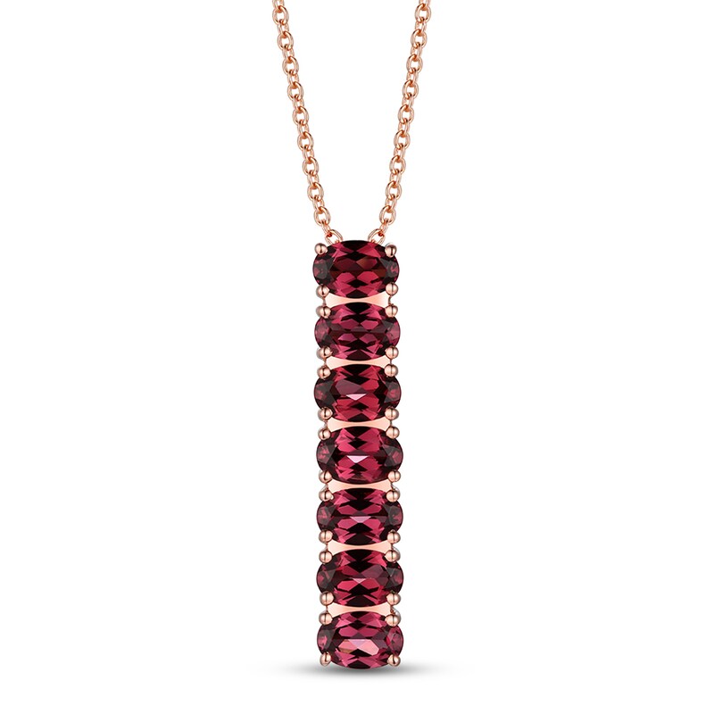 Le Vian Rhodolite Garnet Necklace 14K Strawberry Gold 18"