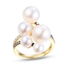 Thumbnail Image 0 of Le Vian Cultured Pearl Ring 1/3 ct tw Diamonds 14K Honey Gold