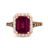 Thumbnail Image 3 of Le Vian Garnet Ring 3/8 ct tw Diamonds 14K Strawberry Gold