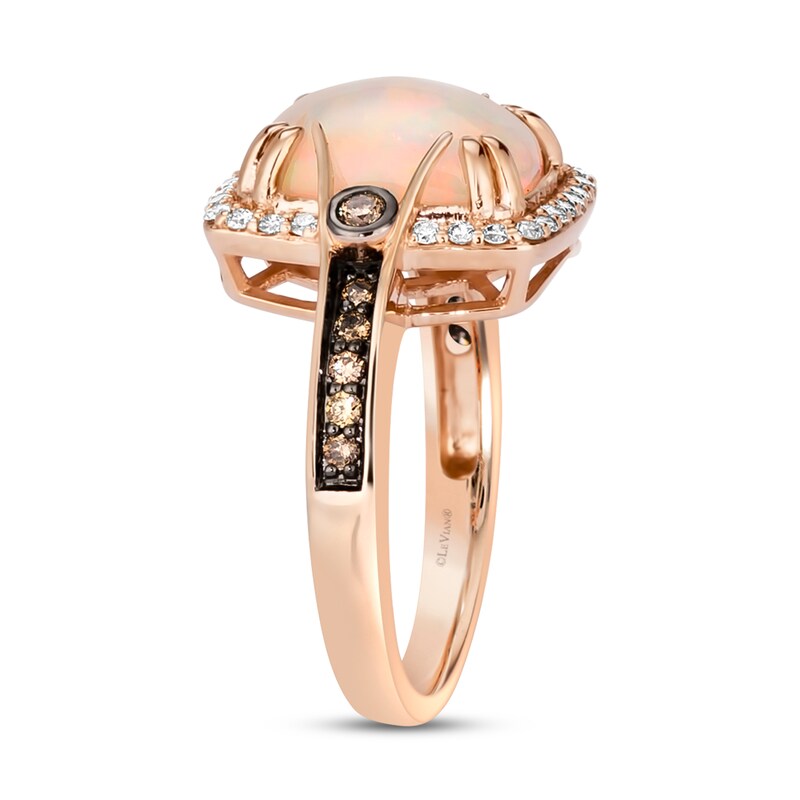 Main Image 2 of Le Vian Opal Ring 3/8 ct tw Diamonds 14K Strawberry Gold