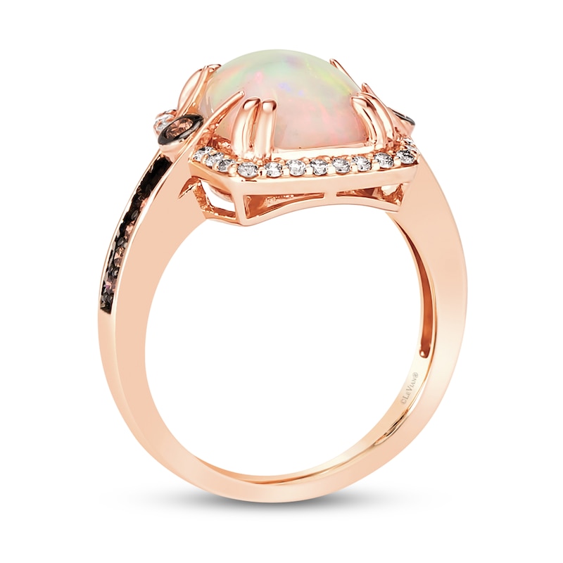 Main Image 4 of Le Vian Opal Ring 3/8 ct tw Diamonds 14K Strawberry Gold