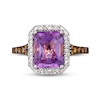 Thumbnail Image 2 of Le Vian Amethyst Ring 1/3 ct tw Diamonds 14K Vanilla Gold