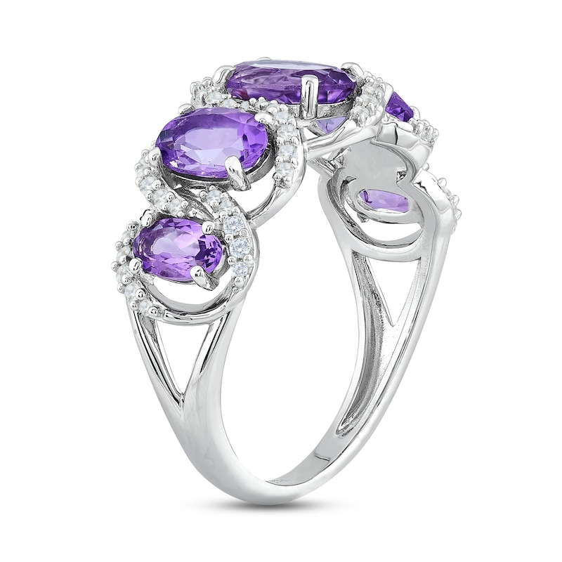 Sterling Silver Five Stone Ring Sterling Silver Five Stone Ring