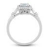 Thumbnail Image 3 of Aquamarine & Diamond Promise Ring 1/10 ct tw Round-Cut Sterling Silver