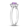 Thumbnail Image 3 of Amethyst Promise Ring Sterling Silver