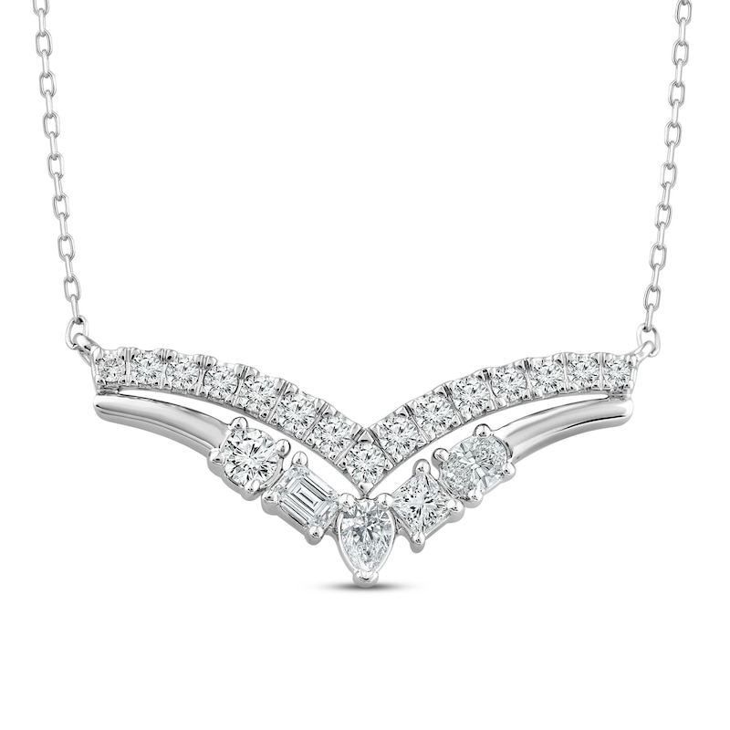 Everything You Are Diamond Necklace 3/4 ct tw 10K White Gold 18"