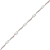 Thumbnail Image 1 of Ethiopian Opal & Diamond Bracelet 10K Rose Gold 7.25"