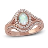 Thumbnail Image 0 of Ethiopian Opal & Diamond Ring 1/4 ct tw 10K Rose Gold