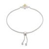 Thumbnail Image 2 of Citrine & White Lab-Created Sapphire Bee Bolo Bracelet Sterling Silver 9.5&quot;