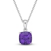 Thumbnail Image 0 of Luminous Cut Amethyst Necklace Sterling Silver 18"