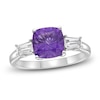 Thumbnail Image 1 of Luminous Cut Amethyst & White Topaz Ring Sterling Silver