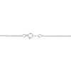 Thumbnail Image 4 of Lab-Created Opal & White Lab-Created Sapphire Necklace Sterling Silver 18&quot;