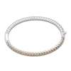 Thumbnail Image 1 of Citrine Bangle Bracelet Sterling Silver 7.25&quot;