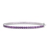 Thumbnail Image 0 of Amethyst Bangle Bracelet Sterling Silver 7.25"