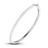 Thumbnail Image 1 of Lab-Created Opal Bangle Bracelet Sterling Silver 7.25&quot;