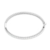 Thumbnail Image 2 of Lab-Created Opal Bangle Bracelet Sterling Silver 7.25&quot;