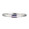 Thumbnail Image 2 of Amethyst Baguette Ring Sterling Silver