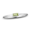 Thumbnail Image 0 of Peridot Baguette Ring Sterling Silver