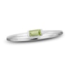 Thumbnail Image 1 of Peridot Baguette Ring Sterling Silver
