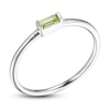 Thumbnail Image 2 of Peridot Baguette Ring Sterling Silver