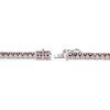 Thumbnail Image 3 of Garnet Line Bracelet Sterling Silver 7.25&quot;