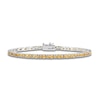 Thumbnail Image 1 of Citrine Line Bracelet Sterling Silver 7.25&quot;