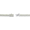 Thumbnail Image 3 of Peridot Line Bracelet Sterling Silver 7.25&quot;