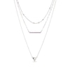 Thumbnail Image 1 of Amethyst Layered Necklace Sterling Silver 21&quot;