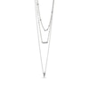 Thumbnail Image 2 of Amethyst Layered Necklace Sterling Silver 21&quot;