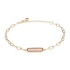 Thumbnail Image 1 of Garnet Bracelet 10K Yellow Gold 7.75&quot;